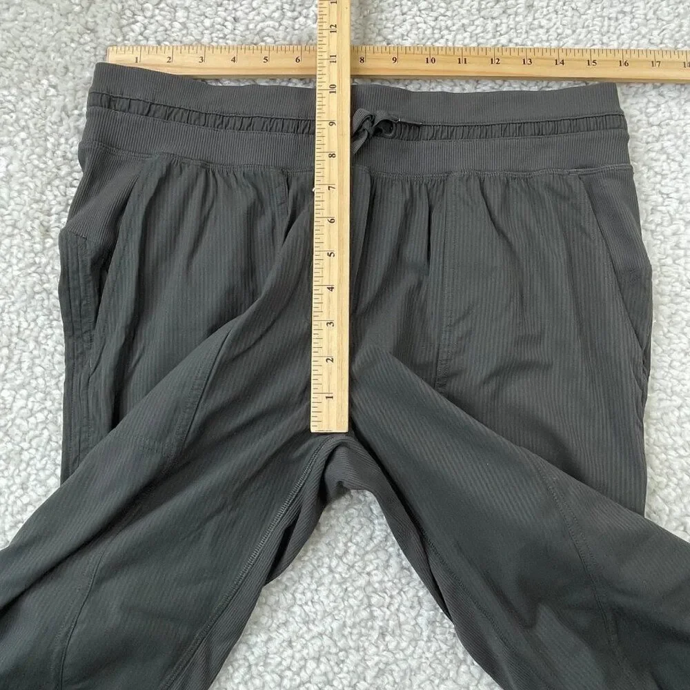 Lululemon Dance Studio Mid Rise Crop Pants Gray Womens 10